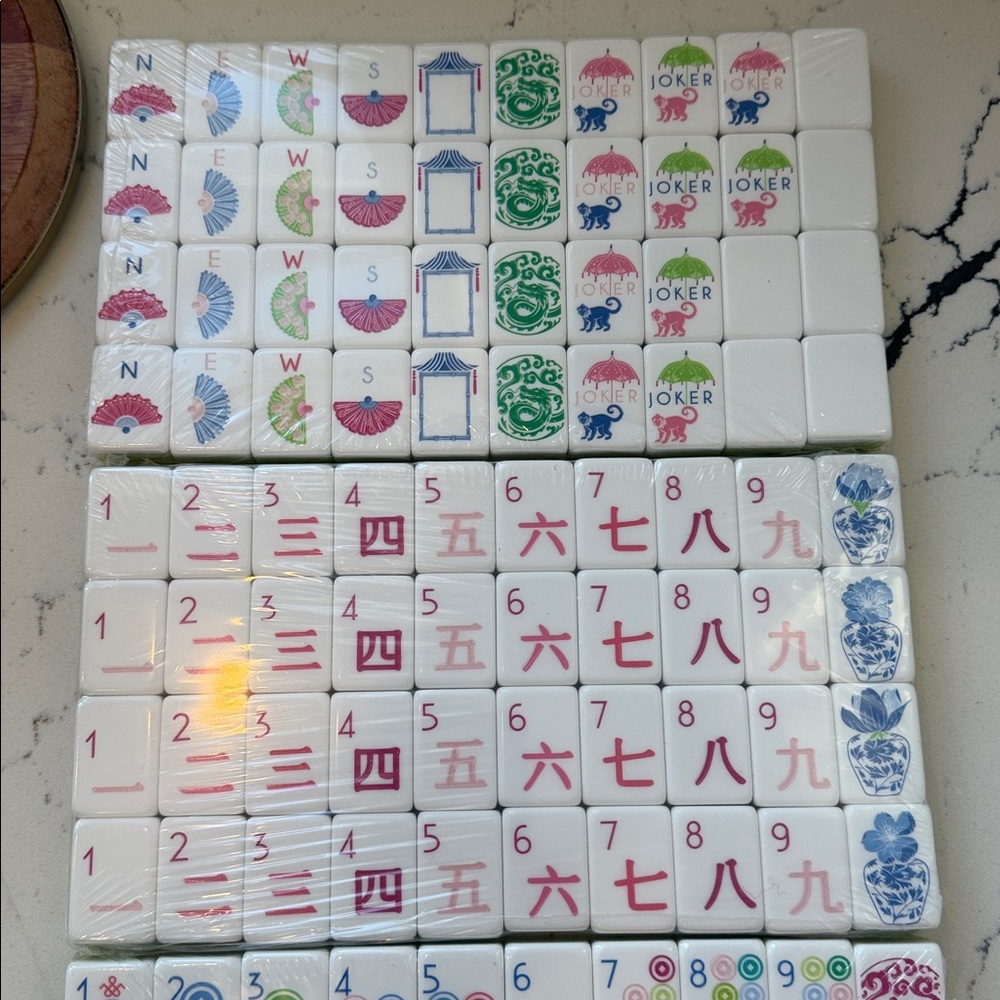 Mahjong Tiles. New. Green. 2 Sets Left. Sets have slight misprints. see details - Picture 16 of 16